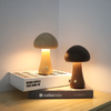 Nature's Gift Wooden Mushroom Lamp With Rechargeable Battery