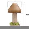 150° Direction Adjustable USB Rechargeable Wooden Mushroom Lamp With Grassy Bottom