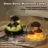 USB Rechargeable Wooden Led Mushroom Table Bedside Lamp 