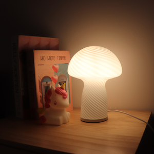 USB Ceramic Table Desk Lamp Led Night Light Mushroom Bedside Lamp For Home