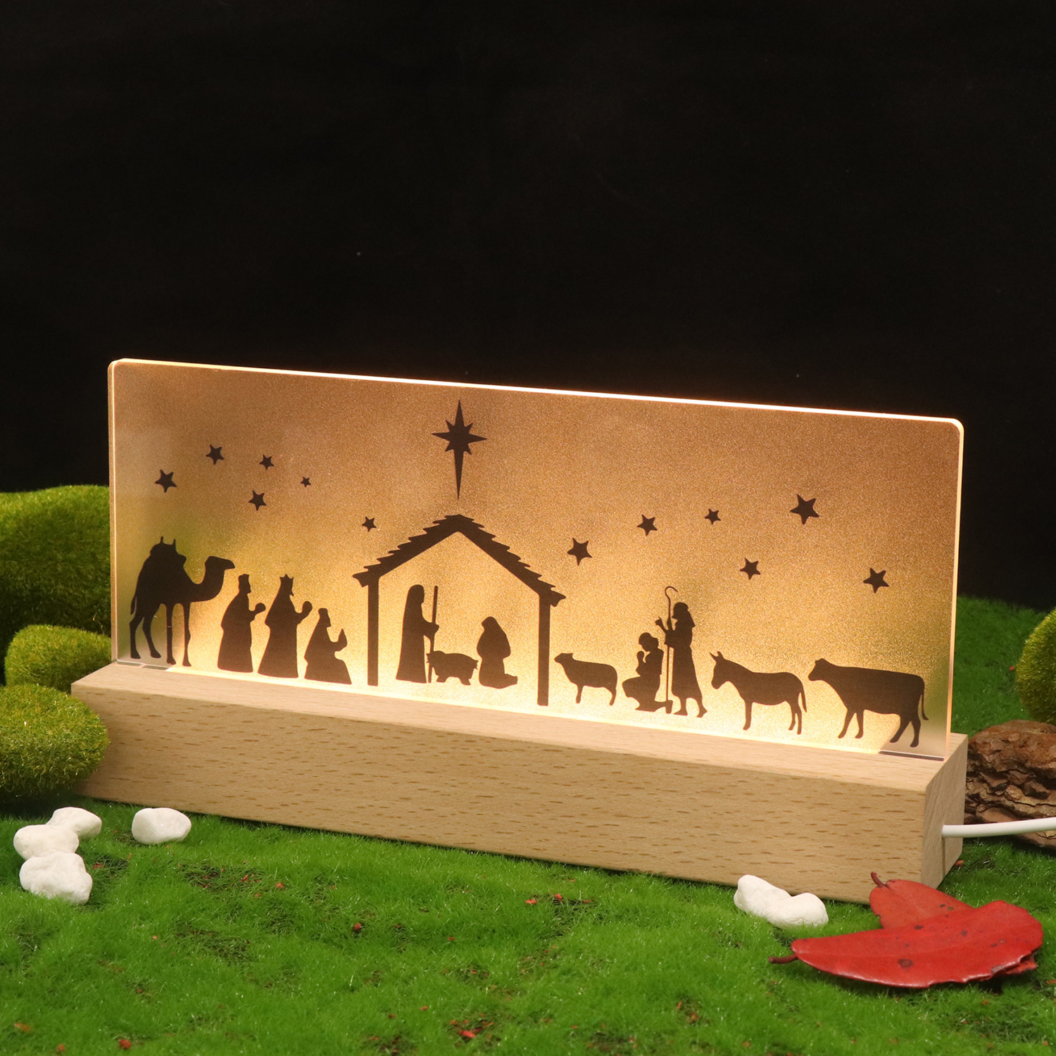 Christmas Jesus Acrylic UV Night Light