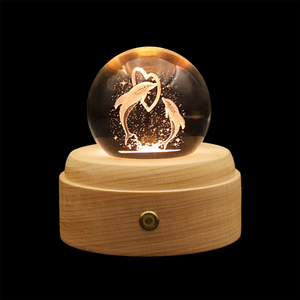 Hot selling 3D crystal night light LED desk lamp