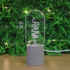 USB Decorative Light Cement Bedside Lamp Acrylic Night Light For Children Bedroom