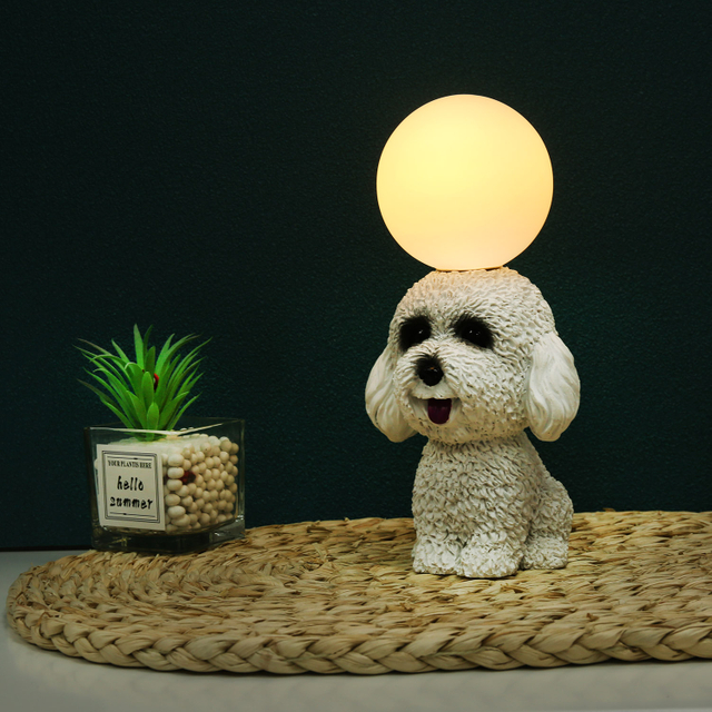Pet Dog Bedside Night Light for Bedroom Decoration