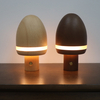 Mushroom like LED wooden night light