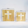 Cross Wooden Night Light Jesus Christ Lamp LED USB Desk Lamp For Christmas