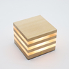 Square Touch Lamp Beech Wooden Dimmable Led Acrylic Night Lights For House Decoration 