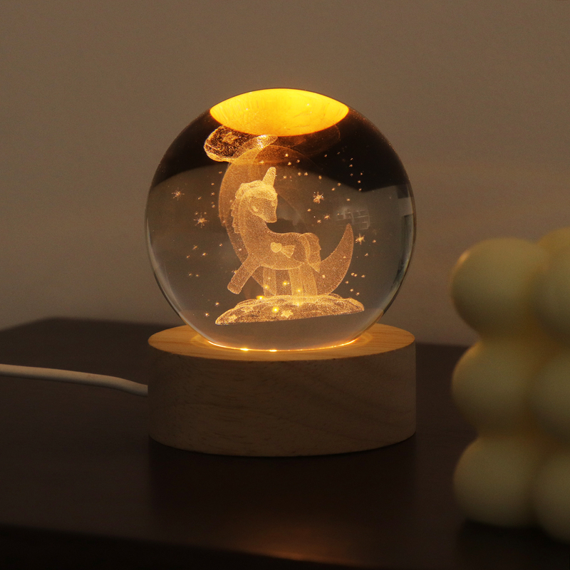 Crystal Ball 3D Carved Night Light