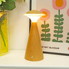 USB Rechargeable Wooden Mushroom Lamp Led Night Light Acrylic Touch Lamp