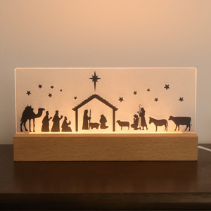 Christmas Jesus Acrylic UV Night Light