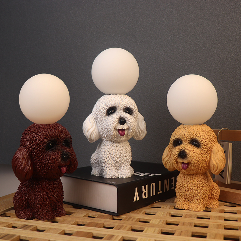 Pet Dog Bedside Night Light for Bedroom Decoration