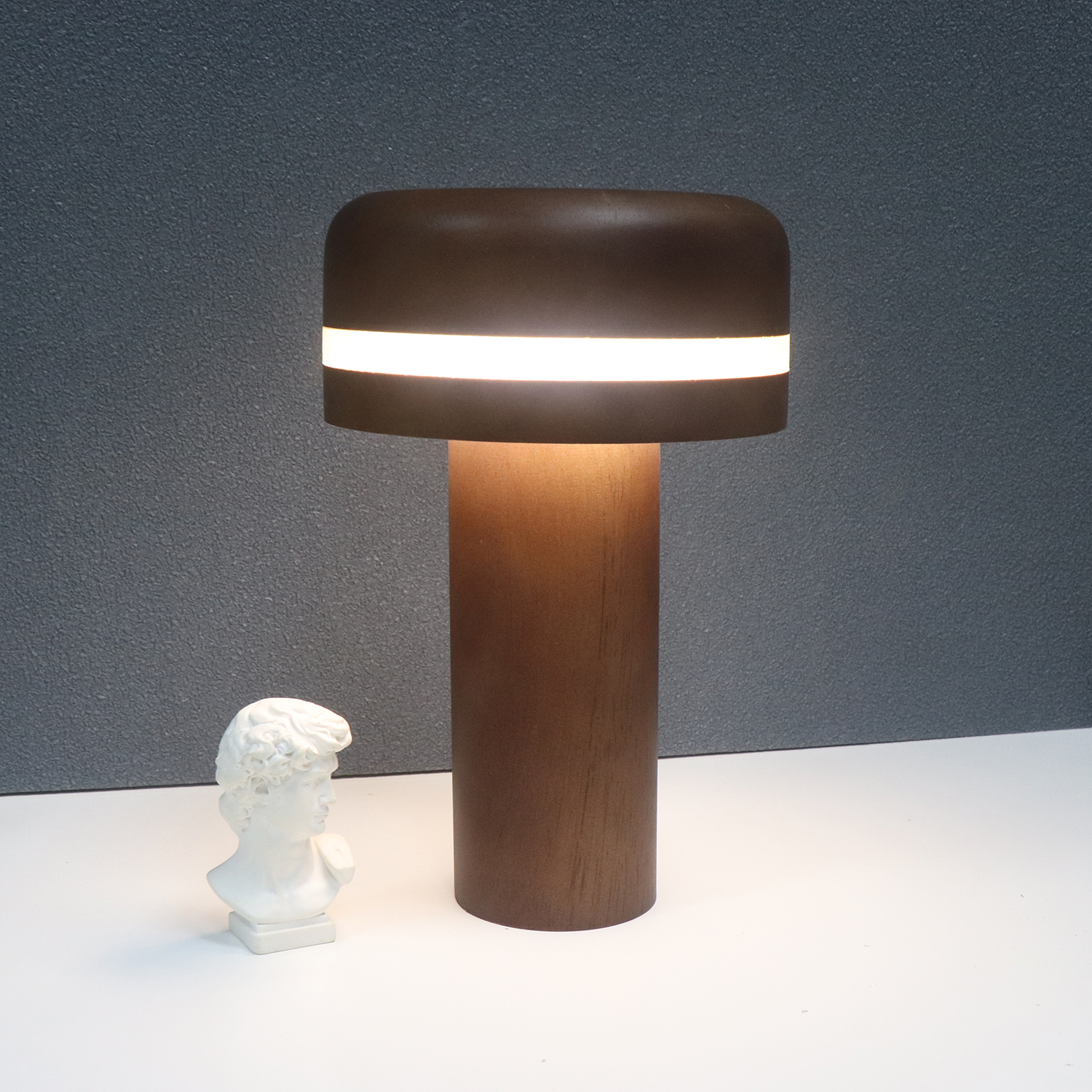 Led Table Lamp Decorative Wooden Night Light For Bedroom