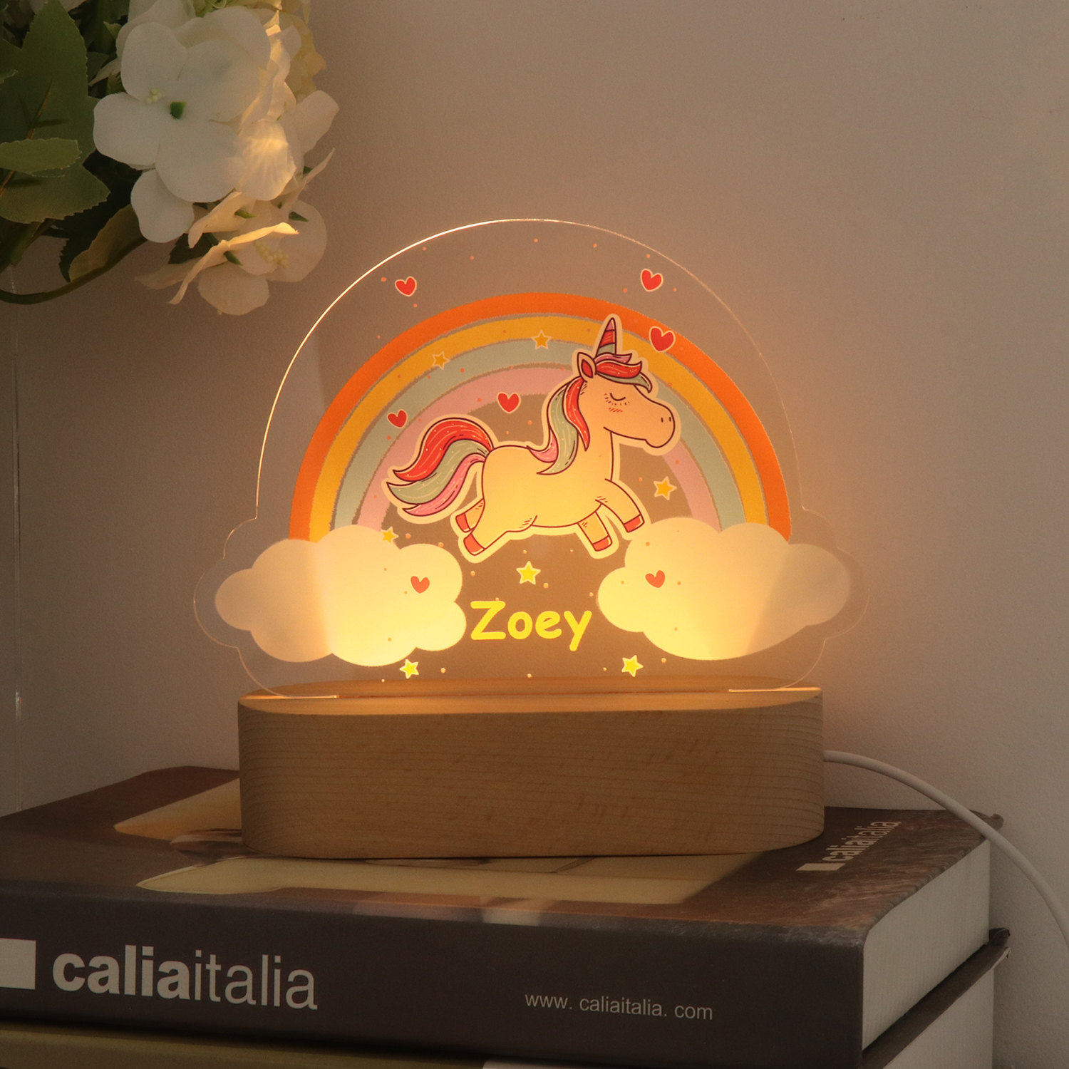 Acrylic Night Light in Cloud Style