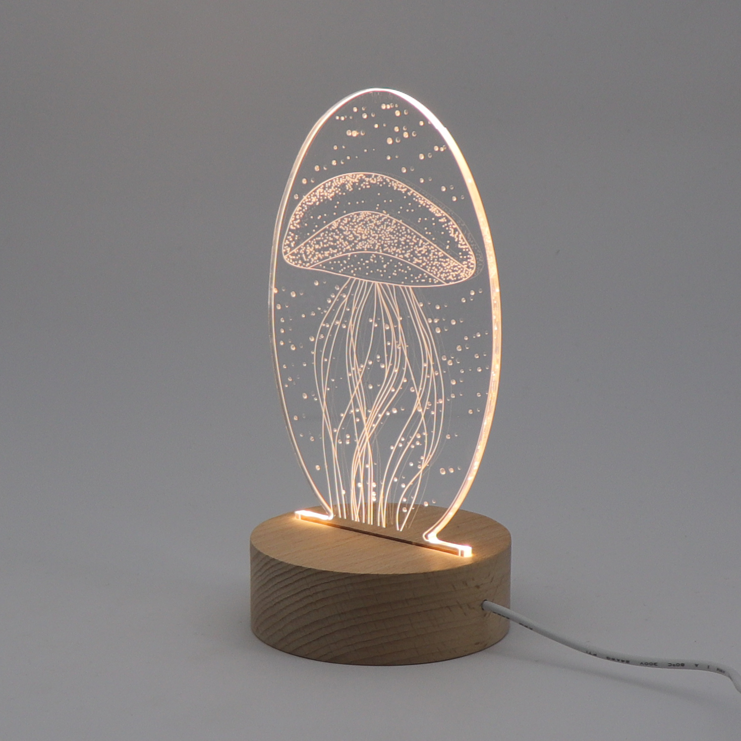 3D Atmosphere Decorative Lamp Acrylic Carved LED Night Light