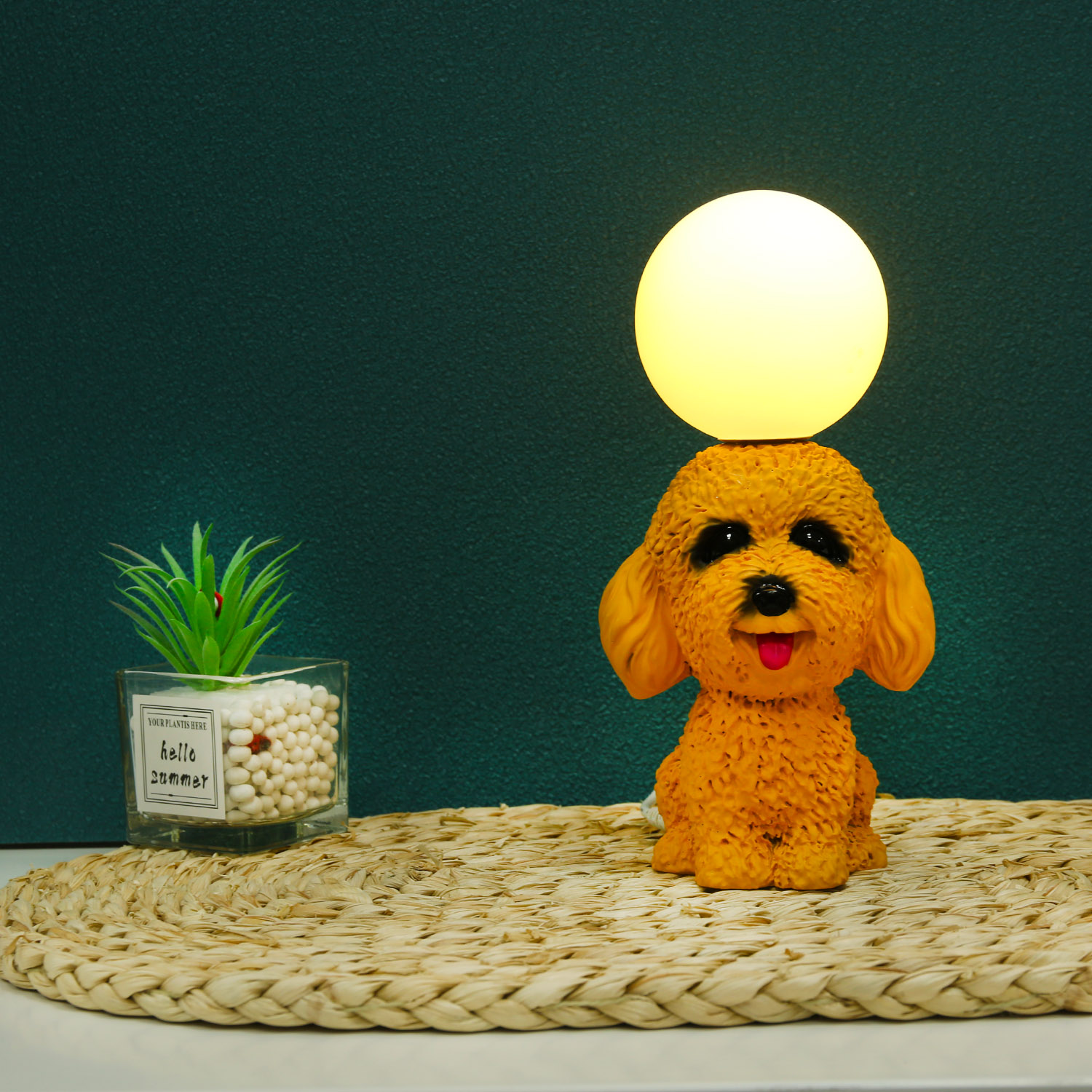 Pet Dog Bedside Night Light for Bedroom Decoration