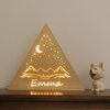 Triangular Shaped LED Wooden Night Light