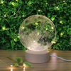 Laser Engrave Night Lamp Wooden Base Led Night Light 3D Moon Lamp For Bedroom Decor