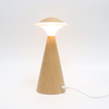 USB Rechargeable Wooden Mushroom Lamp Led Night Light Acrylic Touch Lamp