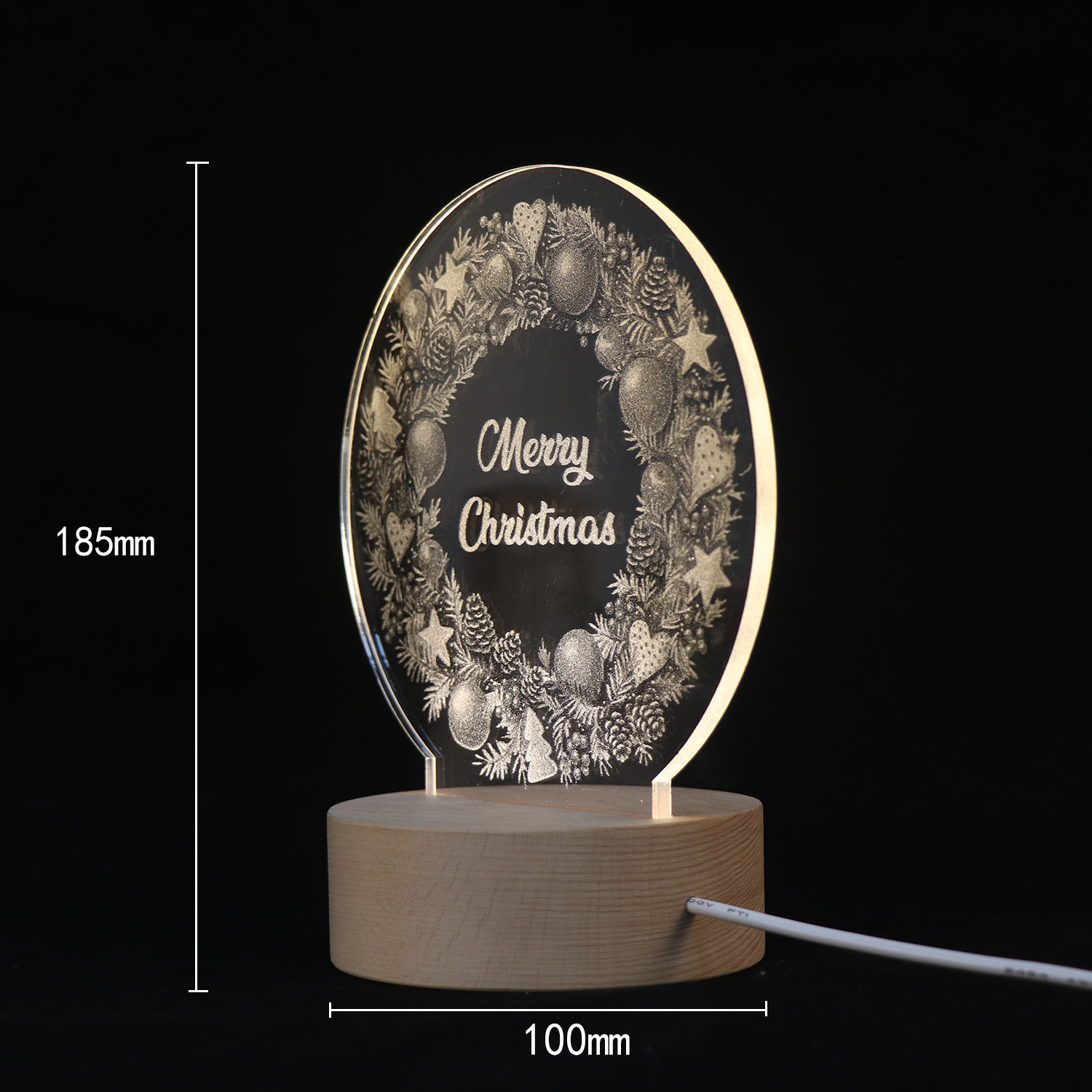 Christmas Gift Decoration 3D Stereoscopic Desk Lamp