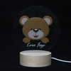 Acrylic UV Night Light in Bear Style