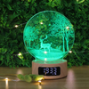 3D Night Light with Christmas Deer Pattern