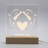 Dolphin Night Light Wooden Led Idea Gift Lamp for Girlfriend