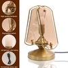 French Retro Carved Glass Hardware Desk Lamp