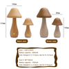 Rotatable Mushroom Lamp Wooden Led Night Light Gift Table Lamp For Girls