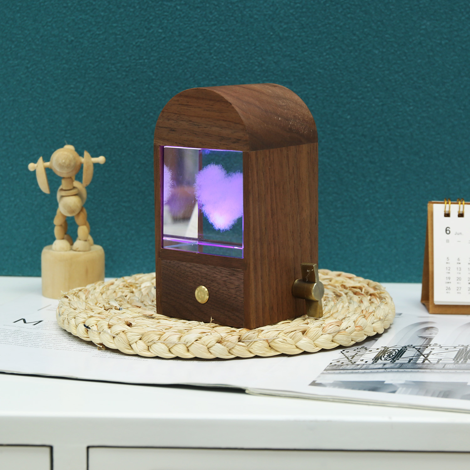 Customized Walnut Series Crystal Ball Music Box