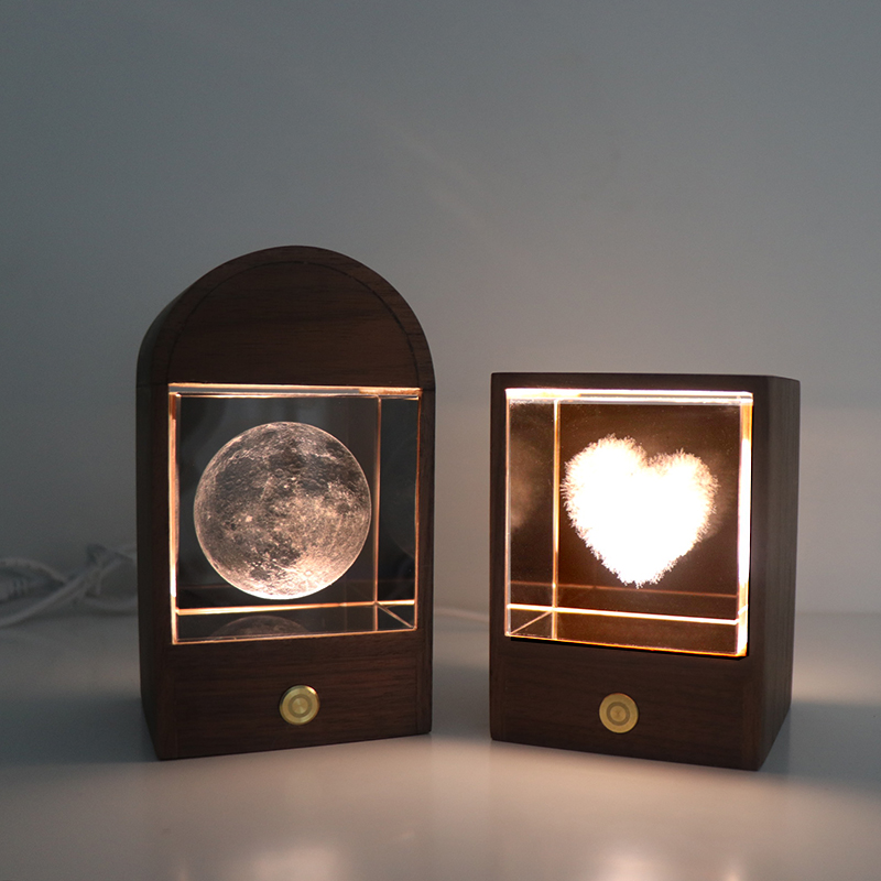 Customized Walnut Series Crystal Ball Music Box