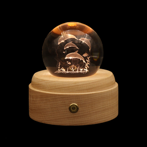 Hot selling 3D crystal night light LED desk lamp