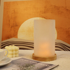 USB Wooden Table Lamp Flame Lamp Night Light For Bedroom