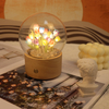 Rotatable Beautiful Tulip Touch Night Light With Music Box